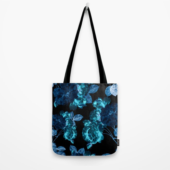 Flora temptation - moonlit blue Tote Bag Gallery Image 2