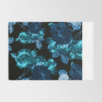 Flora temptation - moonlit blue Rug Gallery Image 2