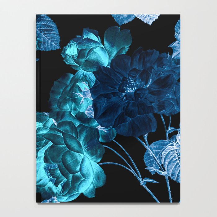 Flora temptation - moonlit blue Notebook Gallery Image 4
