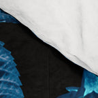 Flora temptation - moonlit blue Comforter Gallery Image 4
