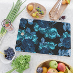 Flora temptation - moonlit blue Cutting Board Gallery Image 2