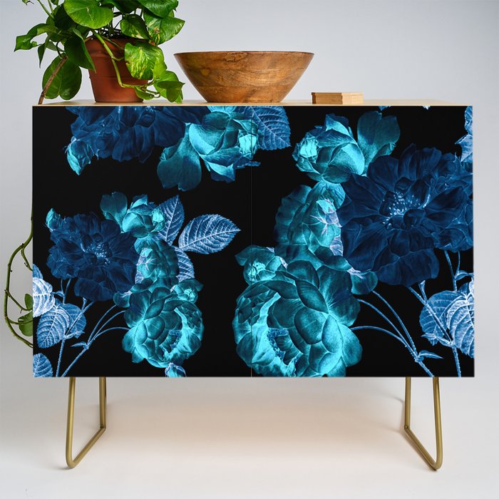 Flora temptation - moonlit blue Credenza Gallery Image 1