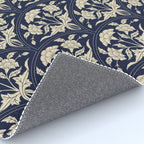 Victorian Botanicals Cornflower In Navy Blue Rug Gallery Image 4