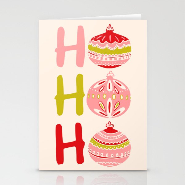 HoHoHo Cheerful little Christmas Illustration Stationery Card Gallery Image 1