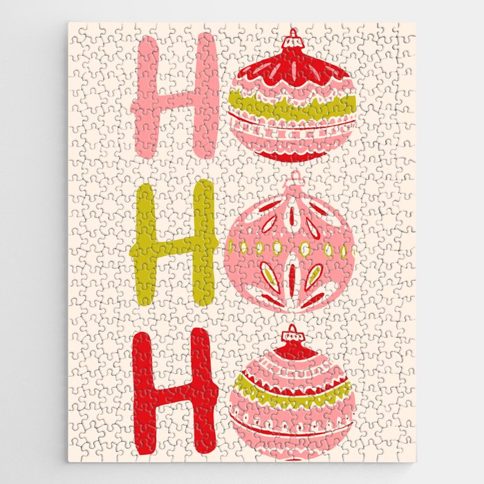 HoHoHo Cheerful little Christmas Illustration Jigsaw Puzzle Gallery Image 1