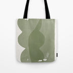 Green Modern Objects Tote Bag Gallery Image 1