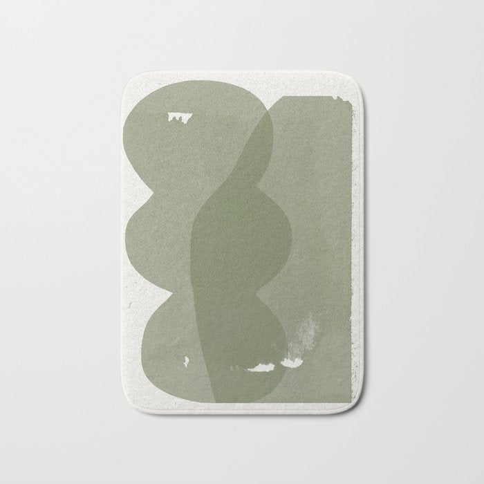 Green Modern Objects Bath Mat Gallery Image 1
