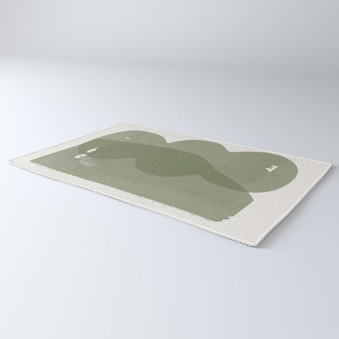 Green Modern Objects Rug Gallery Image 3