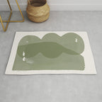 Green Modern Objects Rug Gallery Image 1
