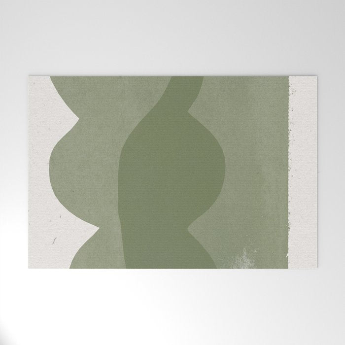 Green Modern Objects Welcome Mat Gallery Image 1