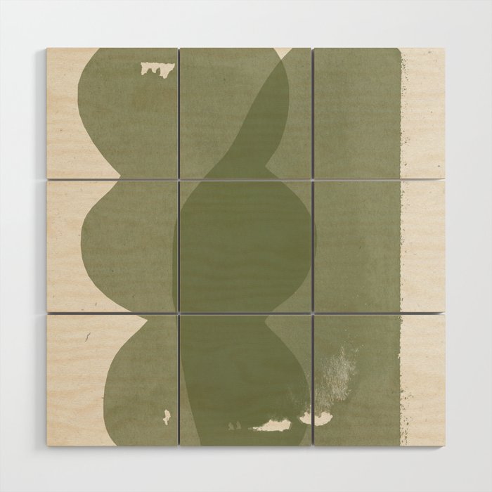 Green Modern Objects Wood Wall Art Gallery Image 1