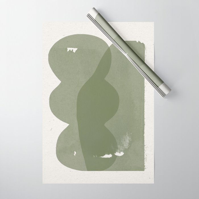Green Modern Objects Wrapping Paper Gallery Image 1