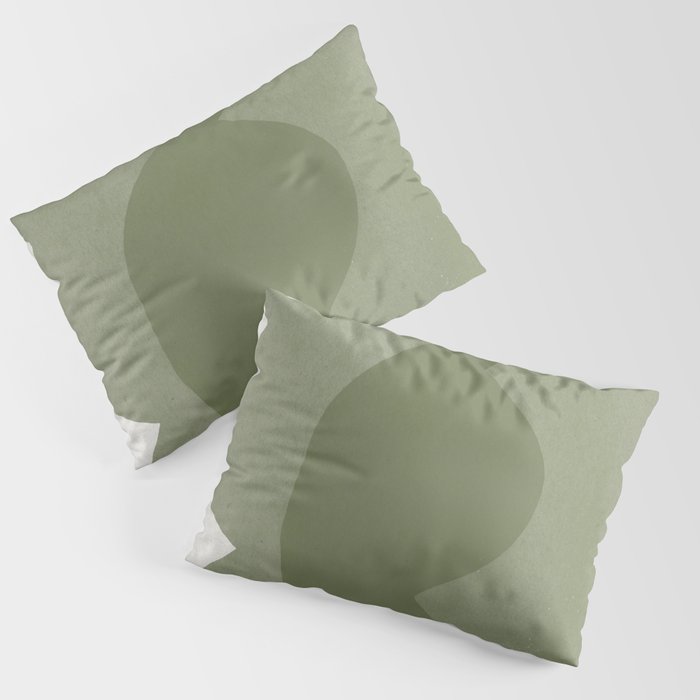 Green Modern Objects Pillow Sham Gallery Image 1