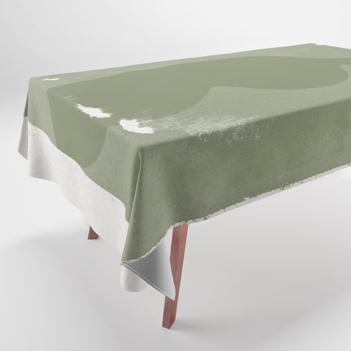Green Modern Objects Tablecloth Gallery Image 1