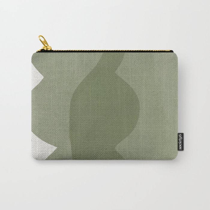Green Modern Objects Carry All Pouch Gallery Image 1