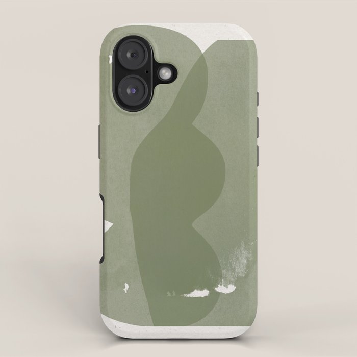 Green Modern Objects iPhone Case Gallery Image 1