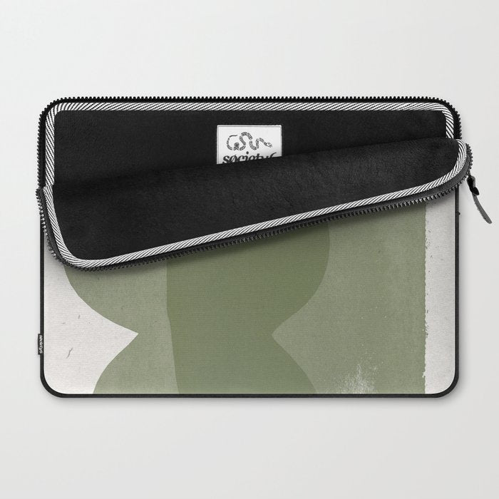 Green Modern Objects Laptop Sleeve Gallery Image 2