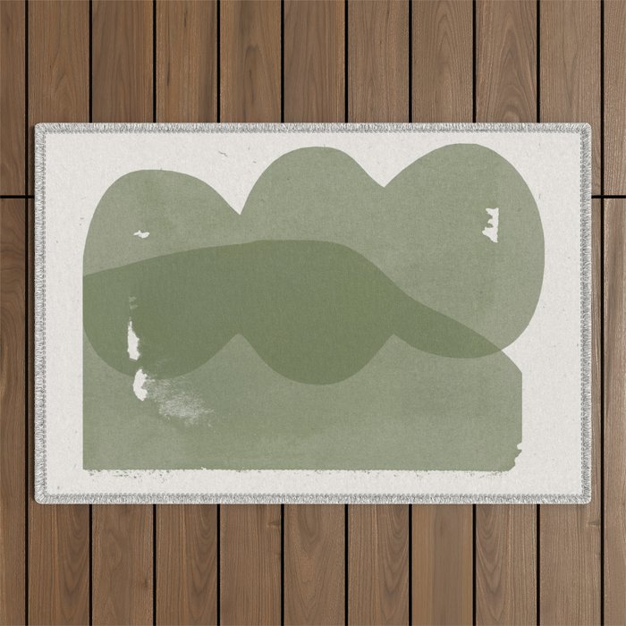 Green Modern Objects Outdoor Rug Gallery Image 1