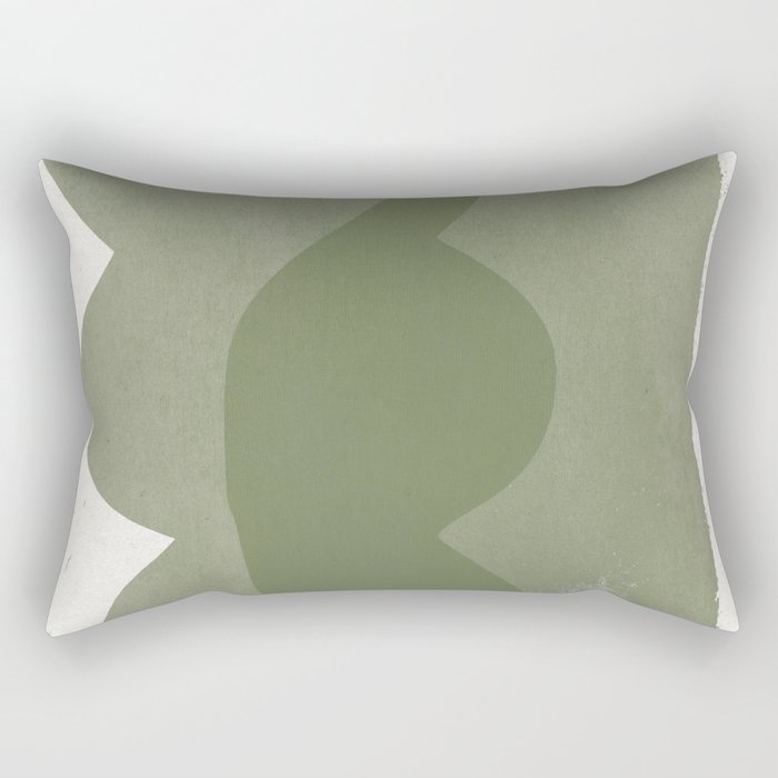 Green Modern Objects Rectangular Pillow Gallery Image 1