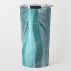 Precious Aqua And Turquoise Glamour Travel Mug Gallery Image 1