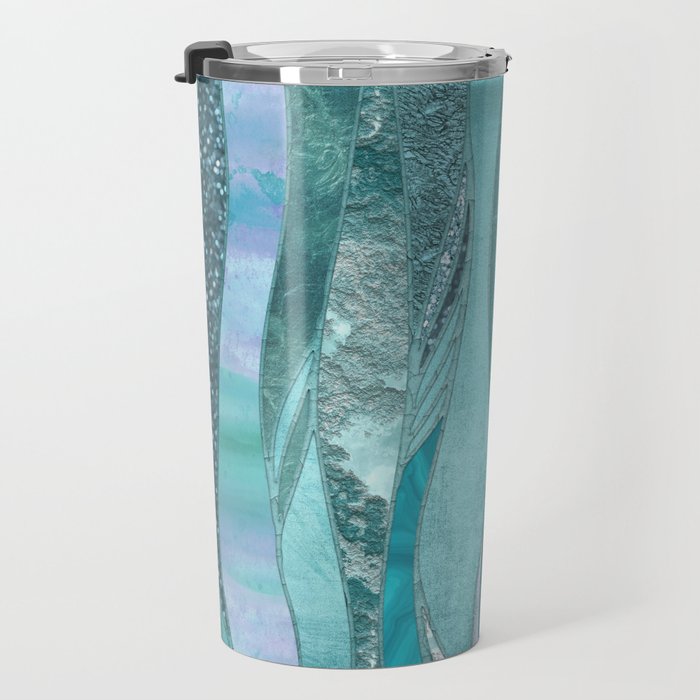 Precious Aqua And Turquoise Glamour Travel Mug Gallery Image 3