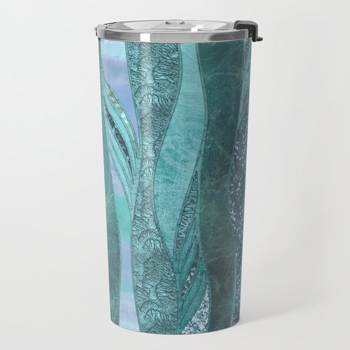 Precious Aqua And Turquoise Glamour Travel Mug Gallery Image 2
