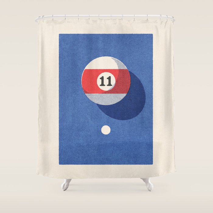 BALLS / Billiards II Shower Curtain Gallery Image 1