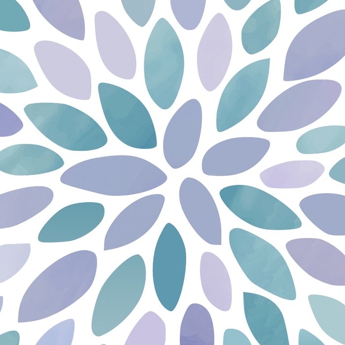 Festive, Flower Bloom, Purple and Teal, Floral Prints Coffee Mug Gallery Image 2