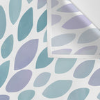 Festive, Flower Bloom, Purple and Teal, Floral Prints Wall Tapestry Gallery Image 3