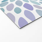Festive, Flower Bloom, Purple and Teal, Floral Prints Welcome Mat Gallery Image 2