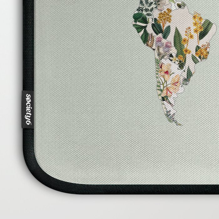 Vintage Botanical World Green Laptop Sleeve Gallery Image 3