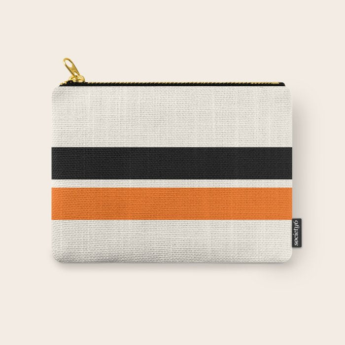 2 Stripes Black Orange Carry All Pouch Gallery Image 1