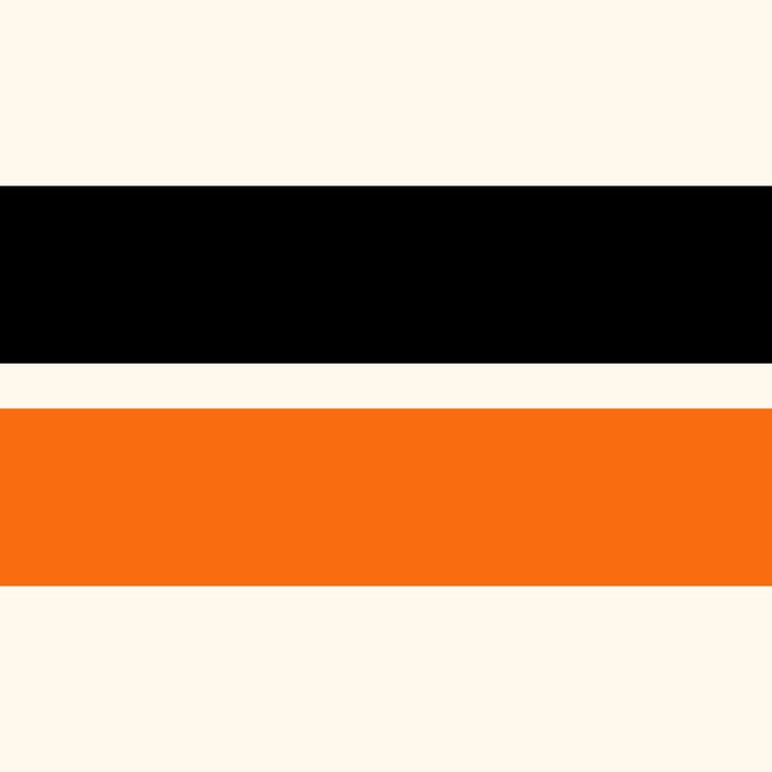 2 Stripes Black Orange Coffee Mug Gallery Image 2