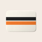 2 Stripes Black Orange Bath Mat Gallery Image 1