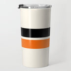 2 Stripes Black Orange Travel Mug Gallery Image 3