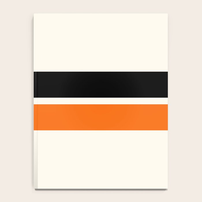 2 Stripes Black Orange Notebook Gallery Image 4