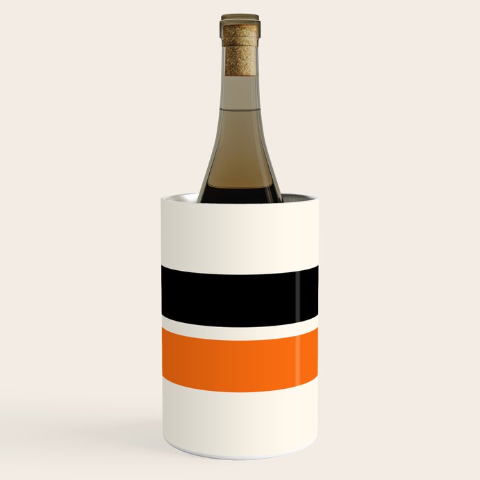 2 Stripes Black Orange Wine Chiller Gallery Image 1