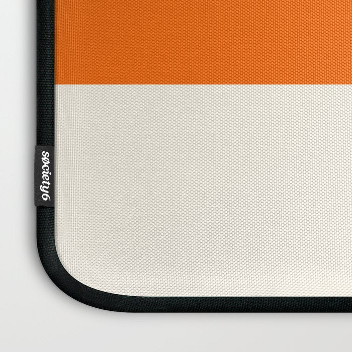 2 Stripes Black Orange Laptop Sleeve Gallery Image 3
