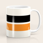 2 Stripes Black Orange Coffee Mug Gallery Image 1