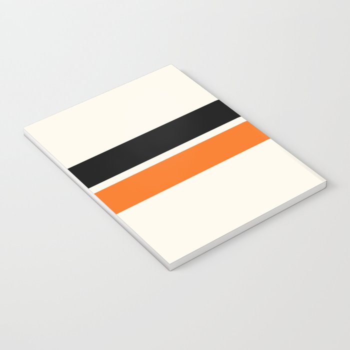 2 Stripes Black Orange Notebook Gallery Image 3