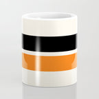 2 Stripes Black Orange Coffee Mug Gallery Image 4