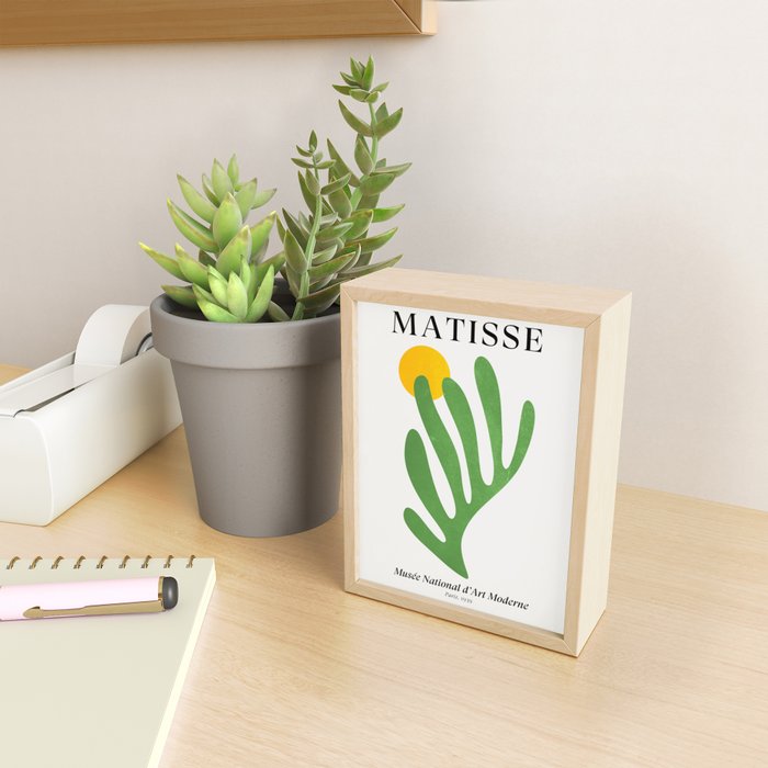 Green Leaf & Sun: Matisse Edition | Mid Century Series Mini Art Print Gallery Image 2