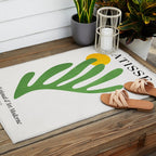 Green Leaf & Sun: Matisse Edition | Mid Century Series Outdoor Rug Gallery Image 2