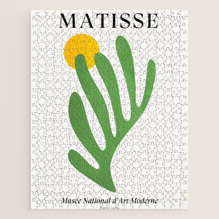 Green Leaf & Sun: Matisse Edition | Mid Century Series Jigsaw Puzzle Gallery Image 1