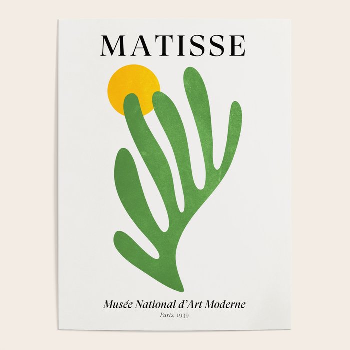 Green Leaf & Sun: Matisse Edition | Mid Century Series Poster Gallery Image 4