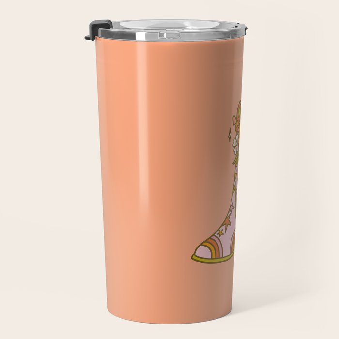 Flower Cowboy Boot Travel Mug Gallery Image 3