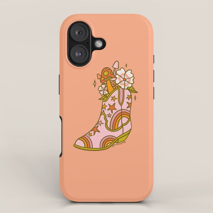 Flower Cowboy Boot iPhone Case Gallery Image 1