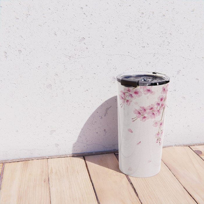 Cherry Blossom 2  Travel Mug Gallery Image 4