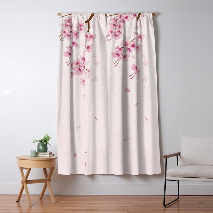 Cherry Blossom 2  Window Curtain Gallery Image 5