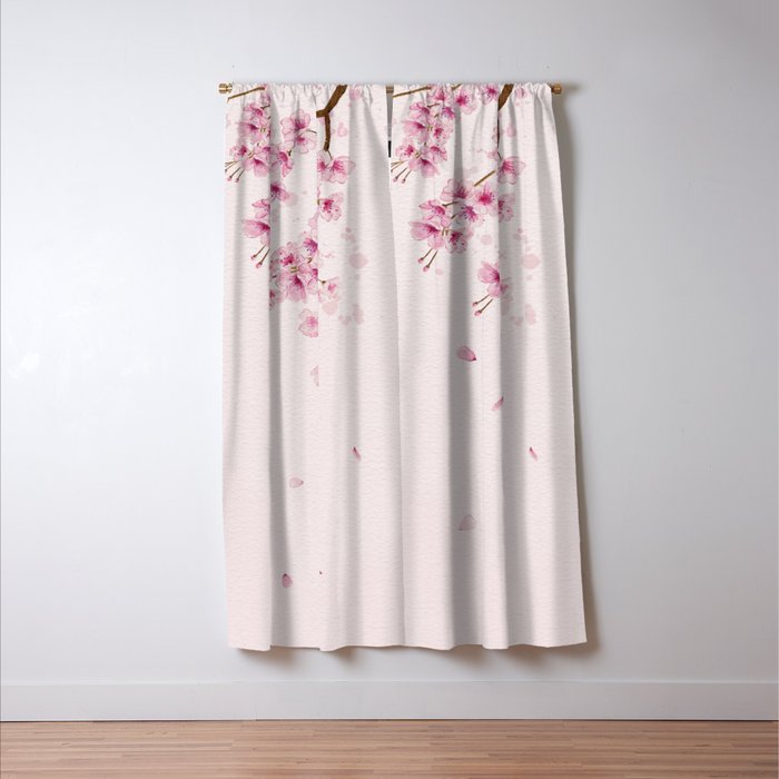 Cherry Blossom 2  Window Curtain Gallery Image 3
